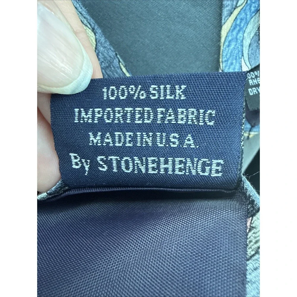 Stonehenge Christopher Reeve John Lithgow Collection Two Necktie Tie Silk USA